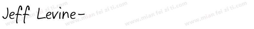 Jeff Levine字体转换